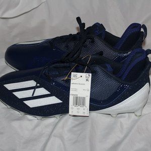 Adidas Adizero Scorch Football Cleats Navy White FX4250 Men's Size 13 NEW